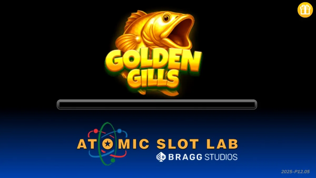 Cena de pesca serena no slot Golden Gills com elementos de tesouro